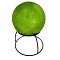 Garden Accents Meadow Creek Green Glass/Metal 8 in. H Gazing Ball ZAC845007